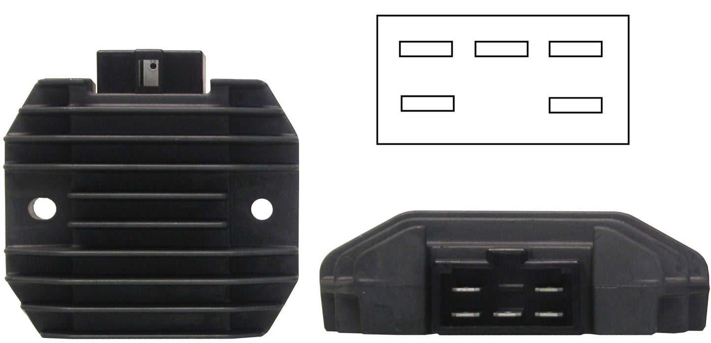 TourMax Regulator/Rectifier Yamaha FZR600, YZF600, YZF-R6 99-02, YZF-R1 98-02 OE Ref: 4JH-81960-01