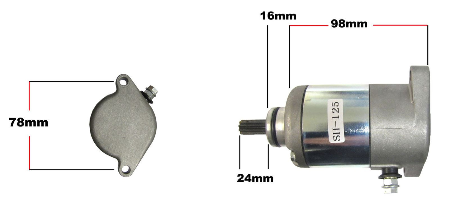 Starter Motor SH125 01-08, SES 125 02-04, PES125 06-10, NES 00-