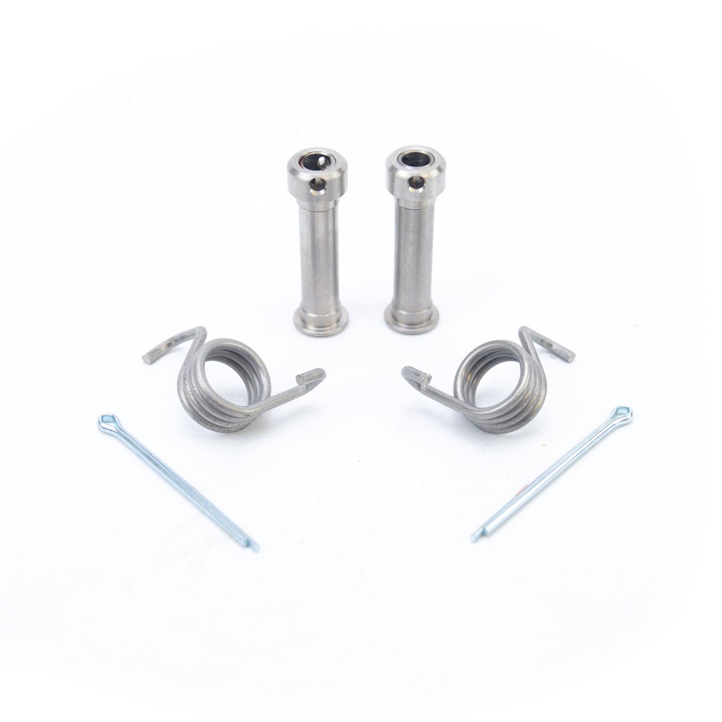 FOOT PEG SPRING & PINS Repair set for new pegs 10mm peg hole, 11mm Frame hole