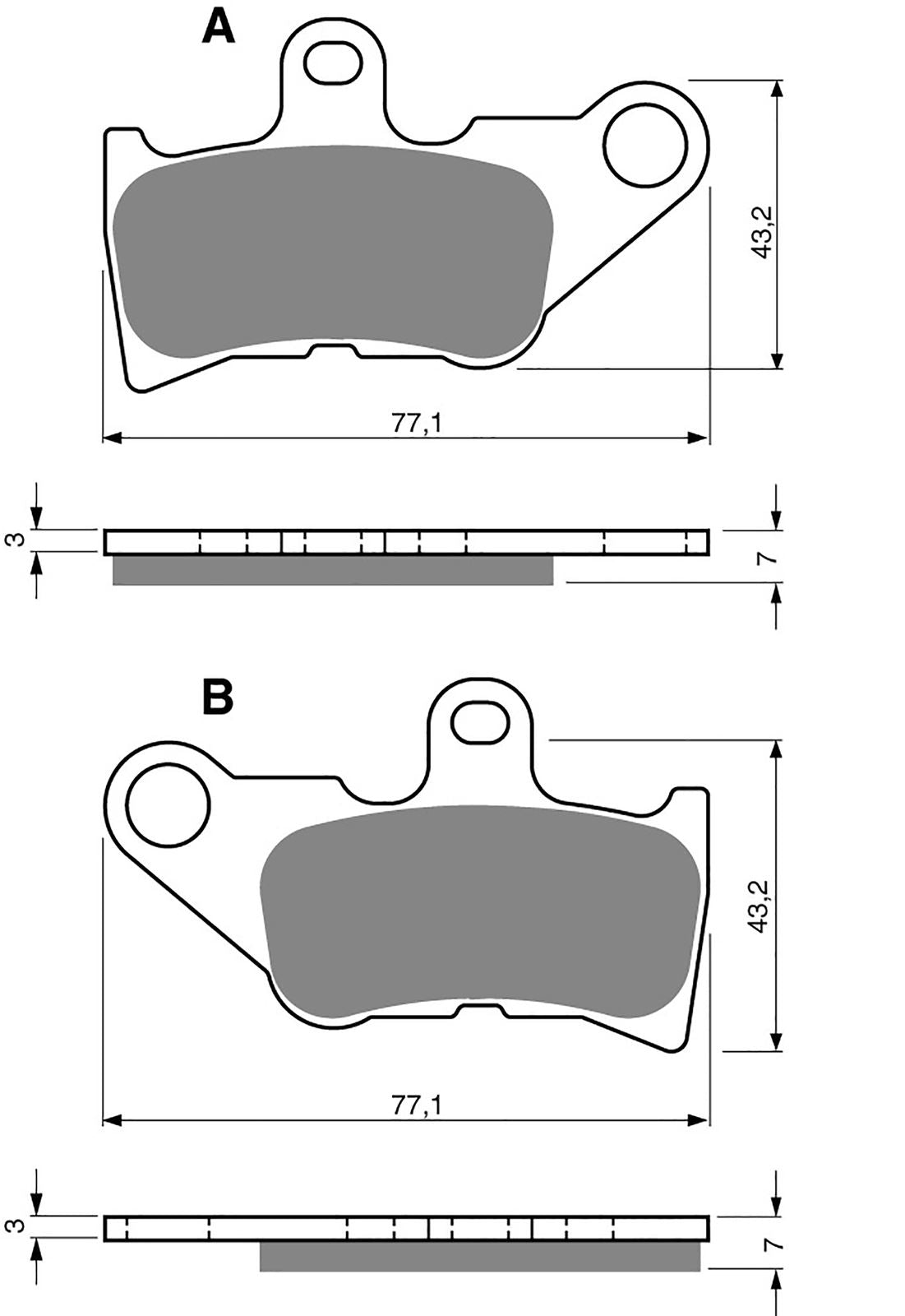 Goldfren Brake Pads AD224, FA336, VD267, SBS764, FDB764