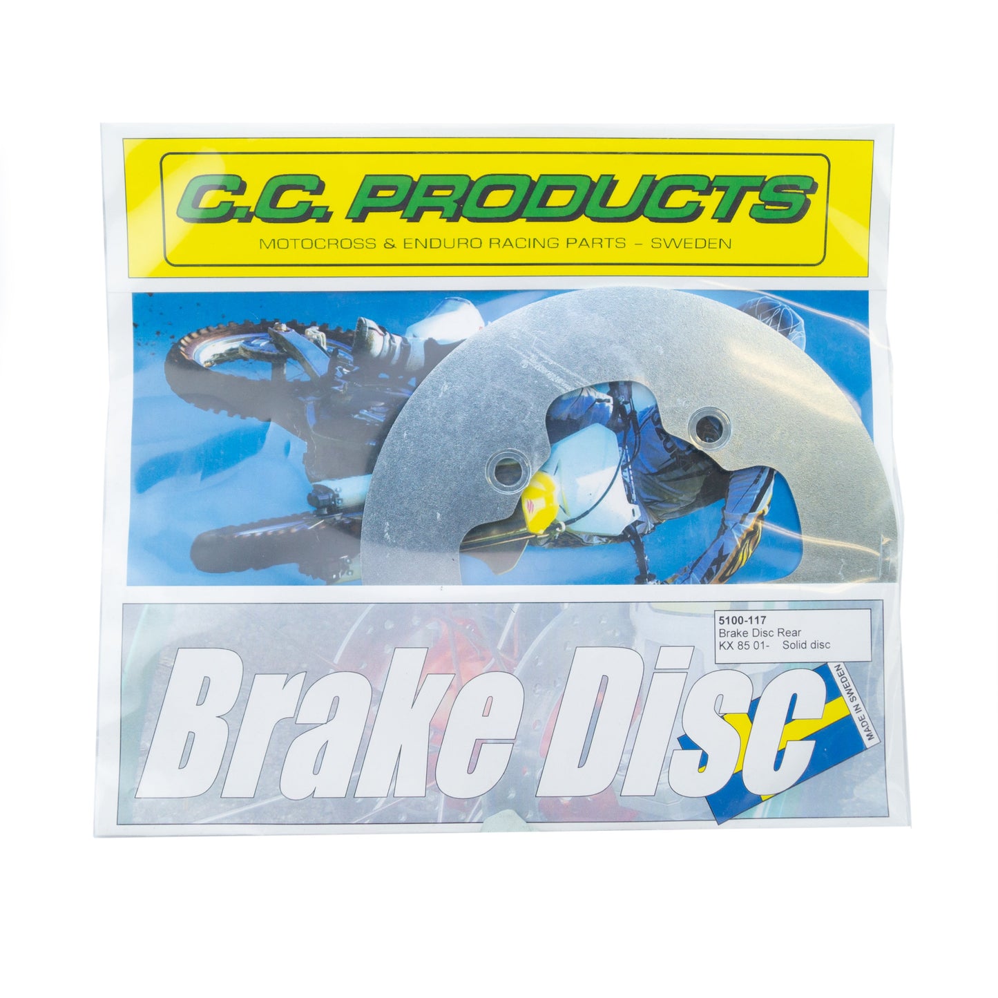 DISC BRAKE REAR KAWASAKI KX85 01-13, KX100 01-13 SOLID