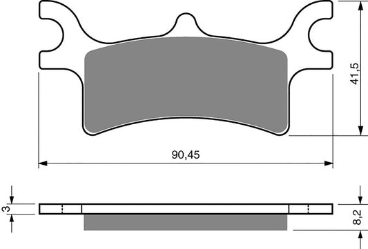 Goldfren Brake Pads AD209, FA314R, SBS787, VD992