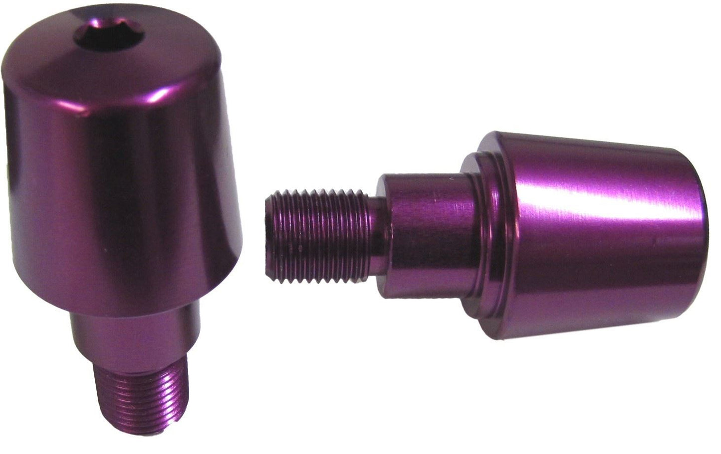 Handlebar Bar End Weight For Yamaha FZRs Purple (Pair)