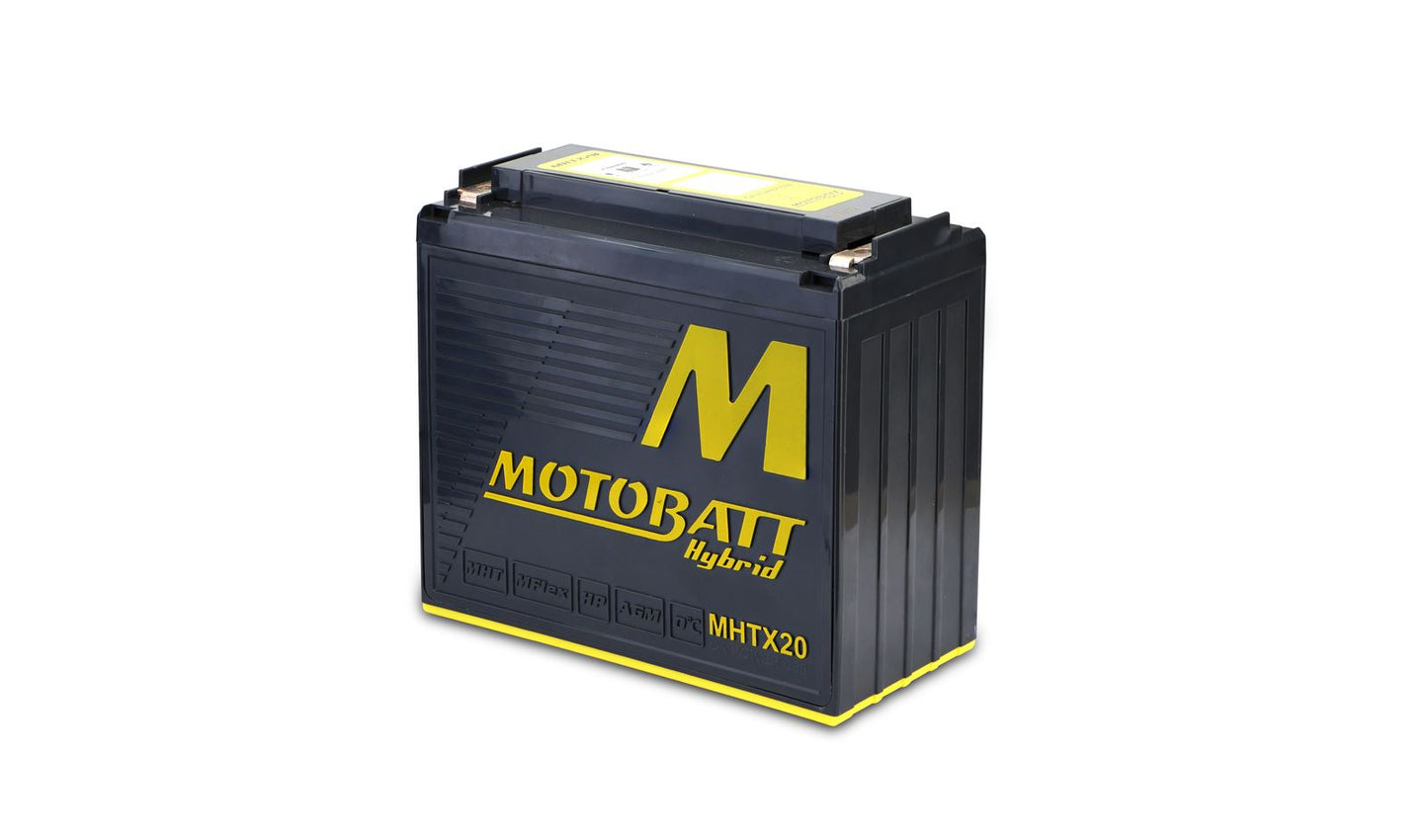 Motobatt Hybrid Battery MHTX20 Lithium, Lead Acid Hybrid 12v CA:550A L:175 x H:155 x W:87