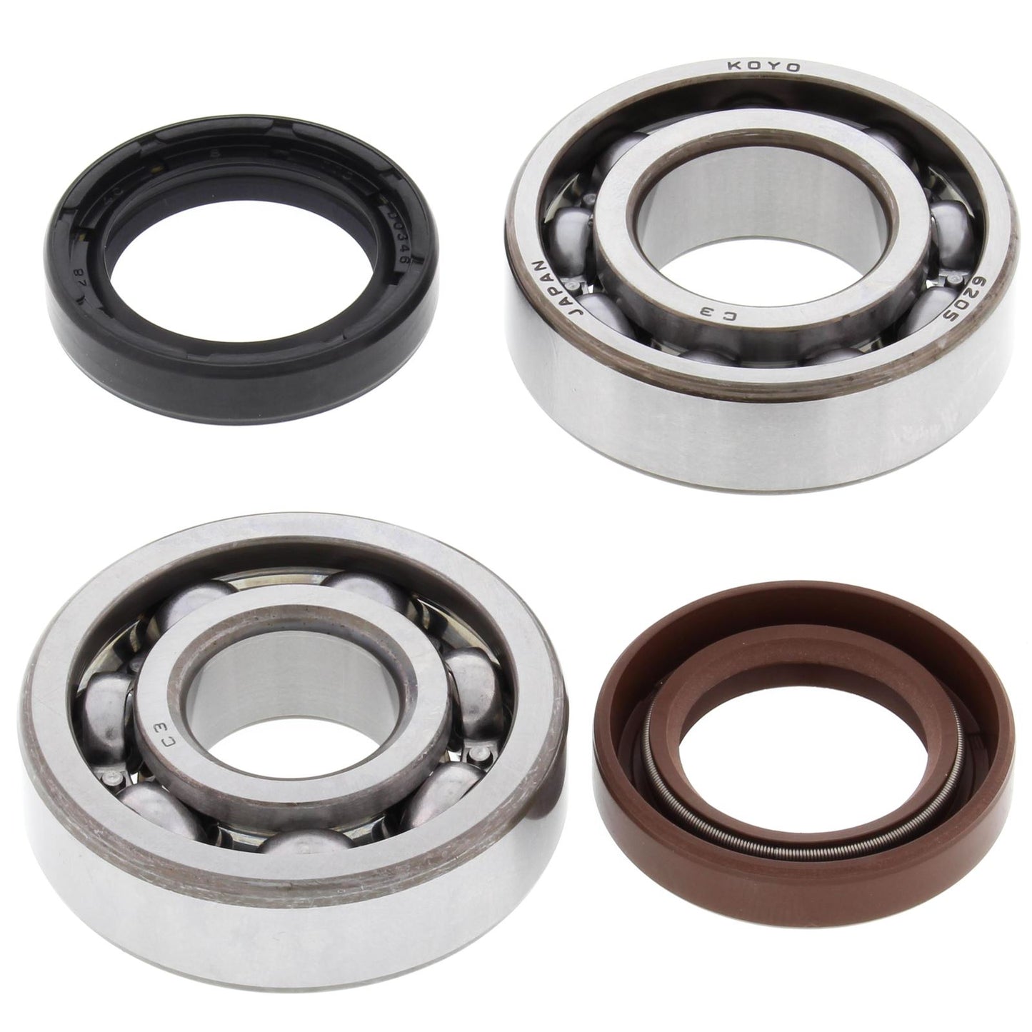 Crank Shaft Bearing Kit Yamaha CT175 1972, DT125 74-81, DT175 74-81, IT175 82-83, MX125 74-75, MX175 74-81, TY175 75-76, YZ100 82-83, YZ125 74-75, YZ125 80-82, YZ125 80-85, YZ125 83-85