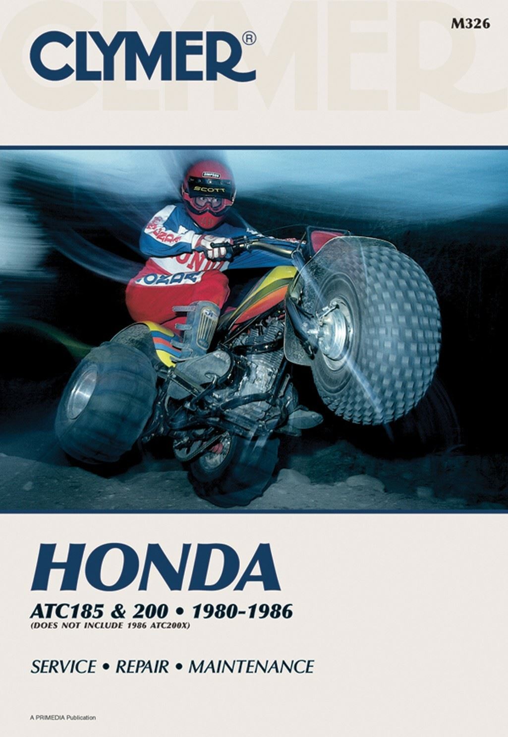 Clymer Manual For Honda ATC185 & 200 80-86