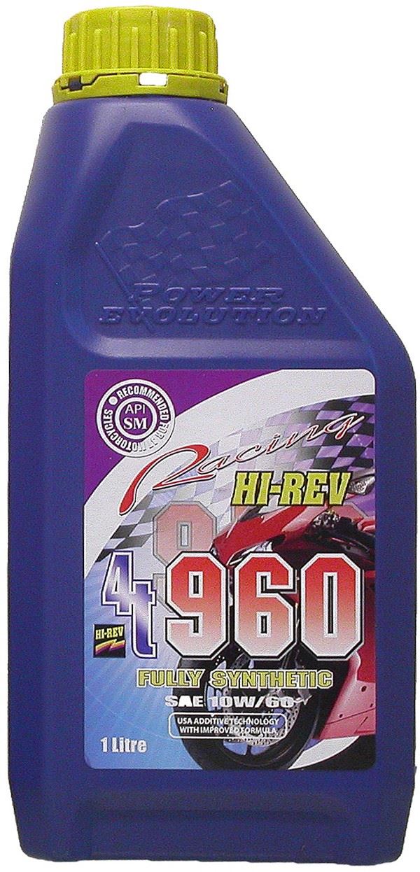 Hi-Rev Super 4T 100% synthetic 10w/60 4 stroke oil