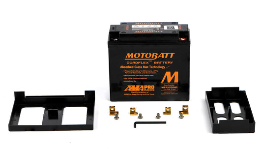 Motobatt Battery MBTX20UHD Black 12v 22.3Ah (20Hr) CCA:320A YTX20LBS L:175mm x H:155mm x W:87mm