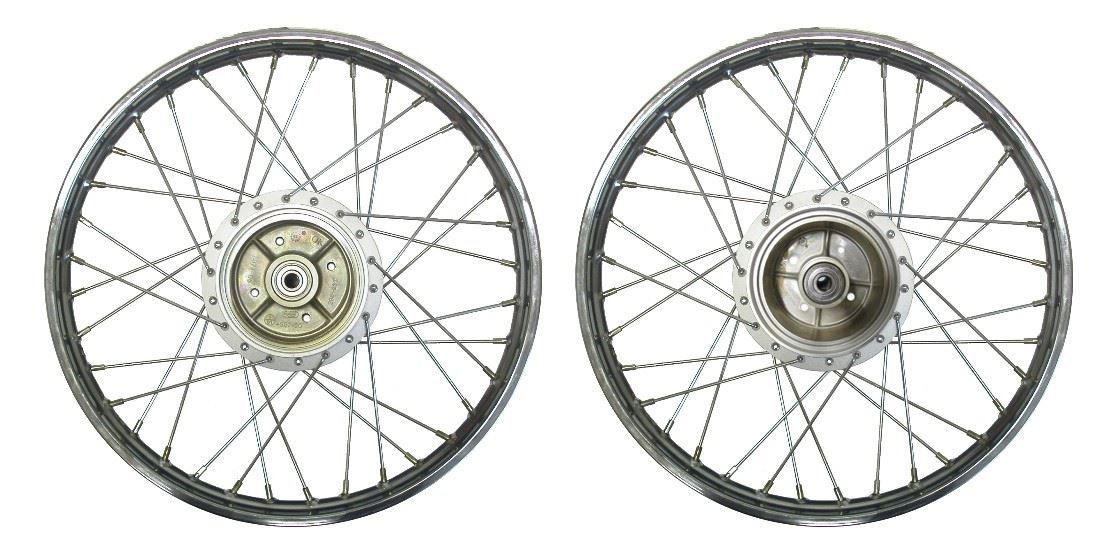 Rear Wheel V80, FS1E drum brake with cush drive rubber(Rim 1.