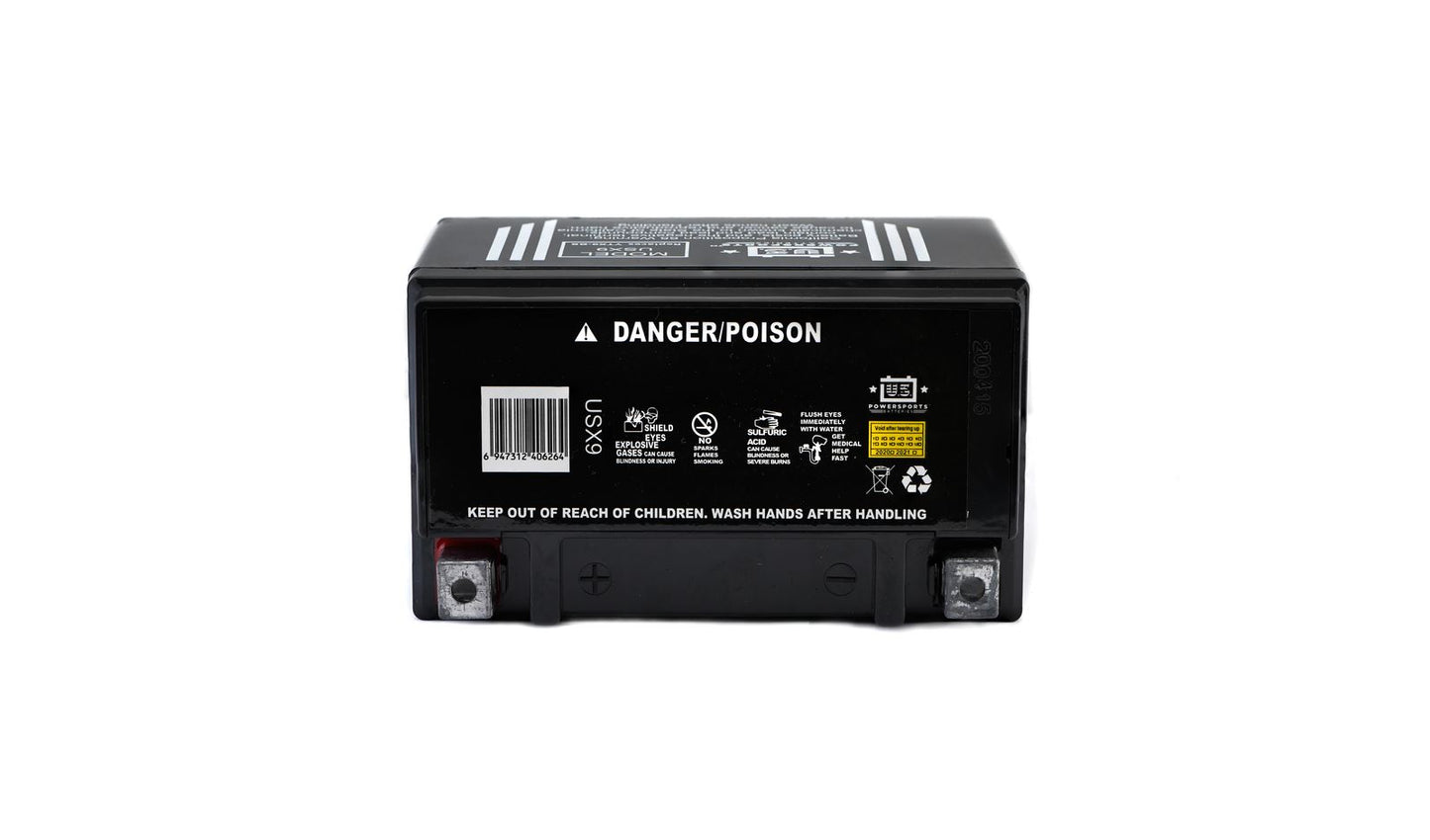 MTX Power Battery XT9 Sealed 12v 8.0AH CCA:135A L:151mm H:106mm W:87mm CTX9-BS, USX9