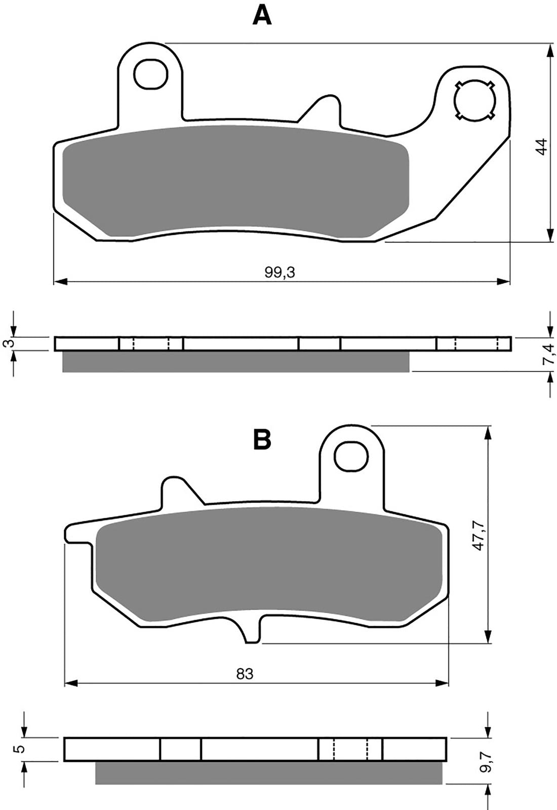 Goldfren Brake Pads AD065, VD348, VD940, FA157, FDB607, SBS635