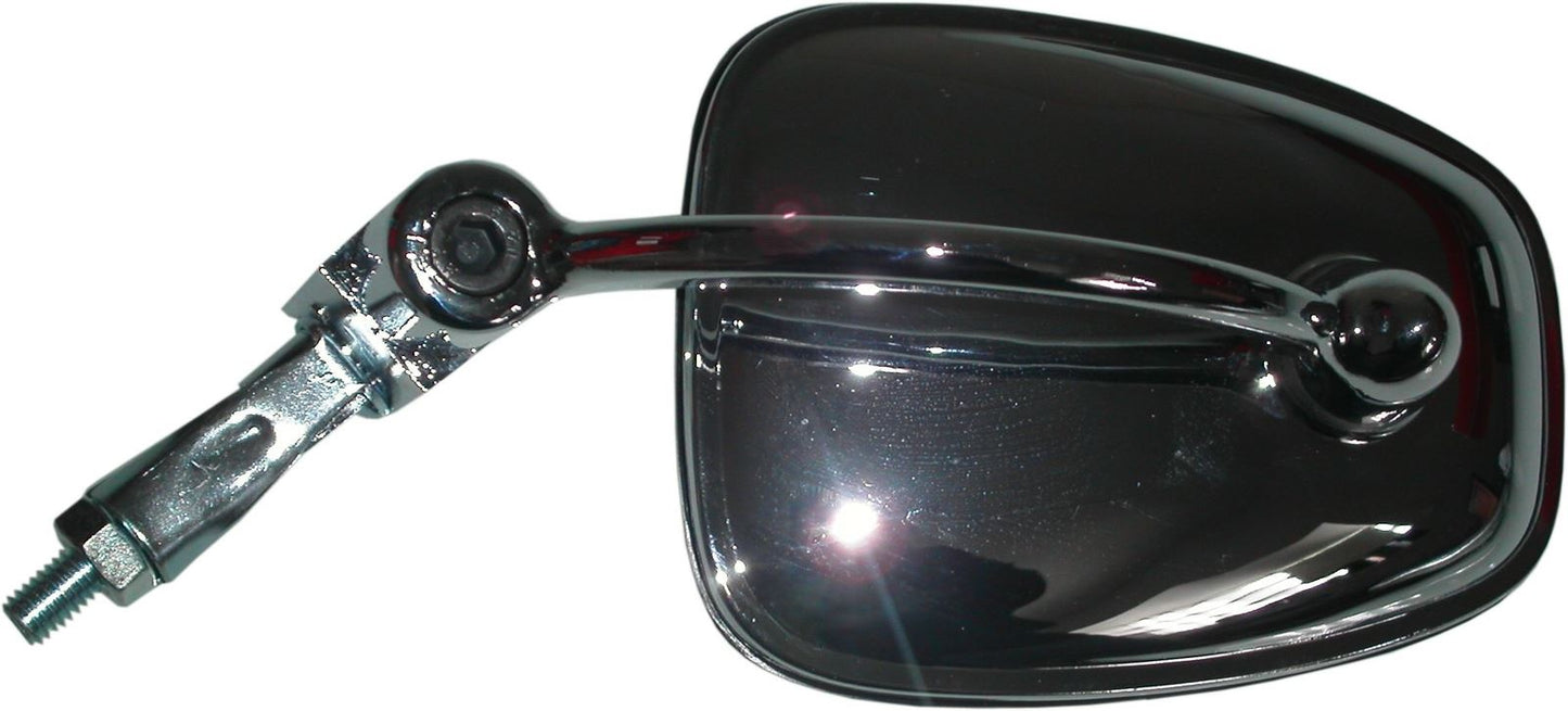 Mirror Chrome Rectangle Left or Right Bar End Type