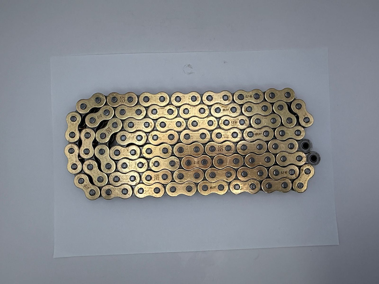 DID Chain Heavy Duty X-Ring Gold (G&B) VX3 525-112L (44.4KN) (ZJ Rivet Link)
