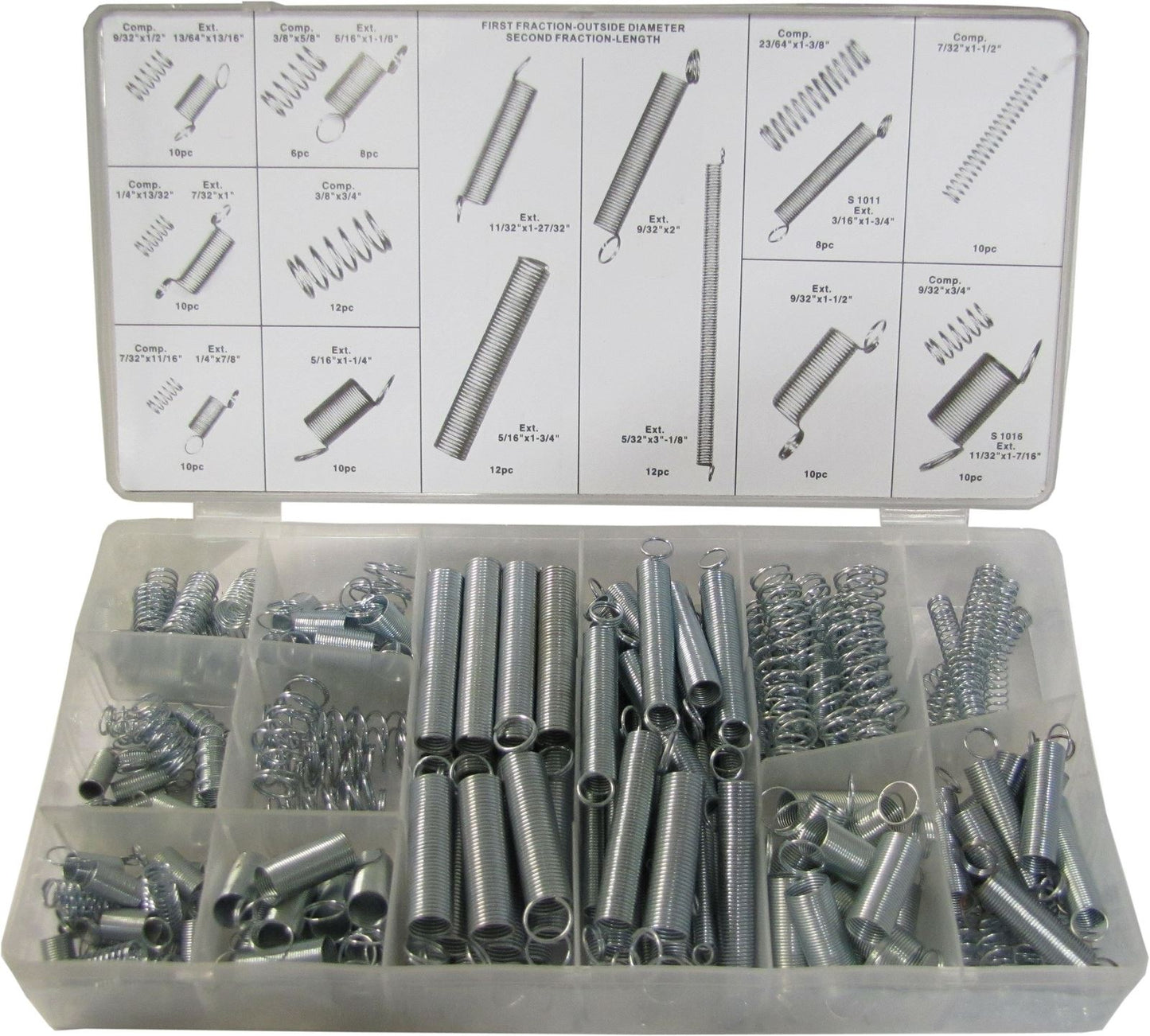 Universal Light Weight Springs 200pc Assortment (Kit)