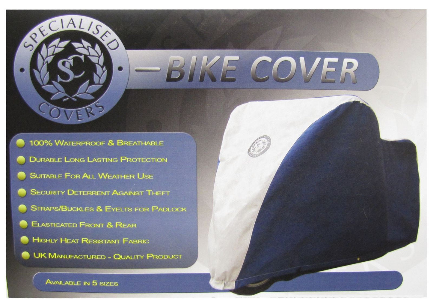 Specialised 100% Waterproof Bike Cover Retro Models (Each) For Motorbike