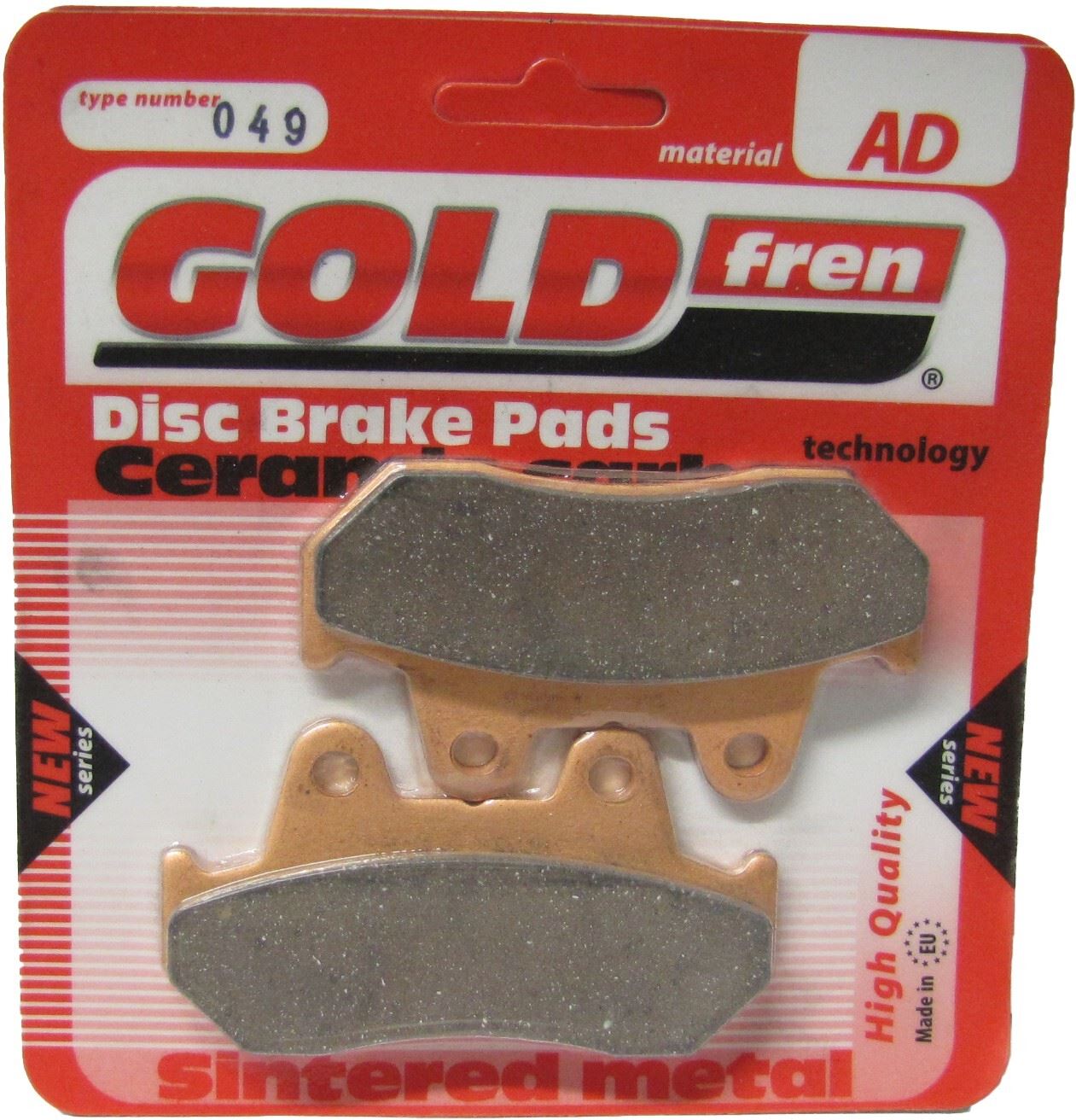 Goldfren Brake Pads AD049, VD123/2, FA69/2, FDB244R, SBS575