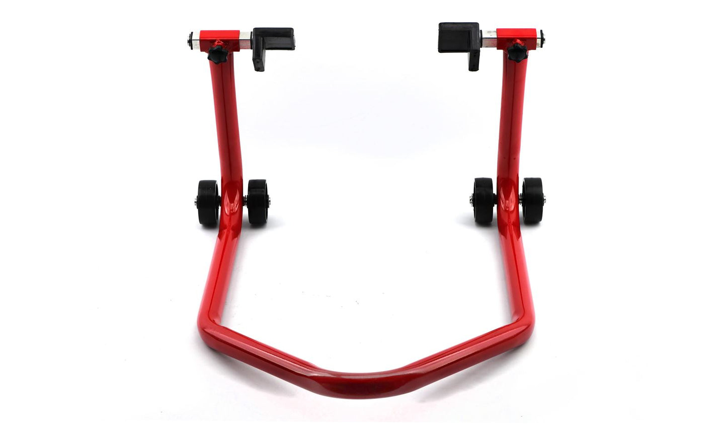 Motorcycle Rear Paddock Stand Lifts Up Swinging Arm