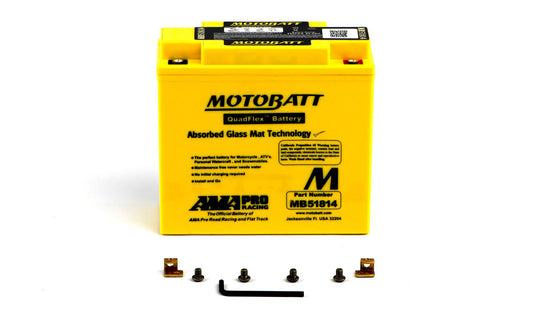 Motobatt Battery MB51814 12v 22.3Ah (20Hr) CCA:235A 51814, 51913 L:183mm x H:170mm x W:80mm