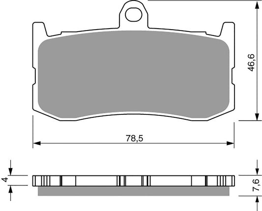 Goldfren Brake Pads S33-296, FA491