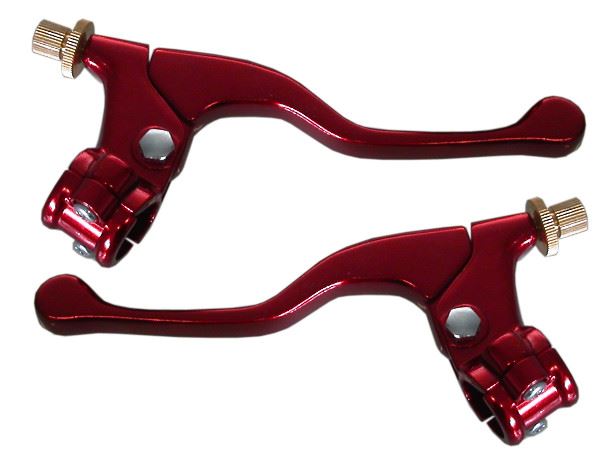 Lever Assembly Anodised Red No Mirror Boss