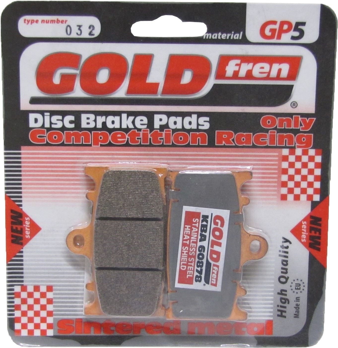 Goldfren Brake Pads GP5-032, VD343, VD344, FA158, FDB574, SBS631
