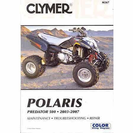Clymer Manual For Polaris Predator 500 03-07