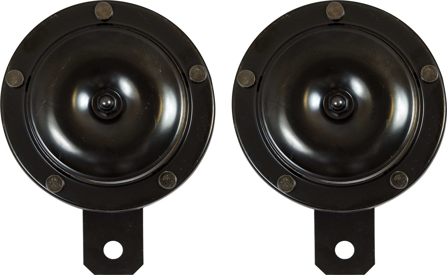 Horn 12 Volt Black Twin Type 90mm Diameter