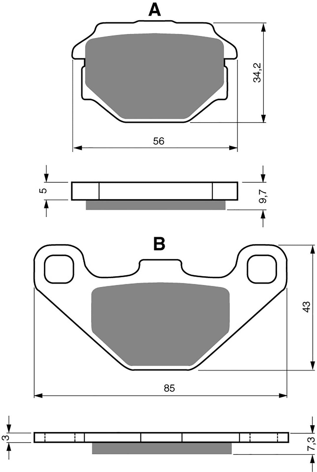 Goldfren Brake Pads AD094, VD245, FA173, FA382