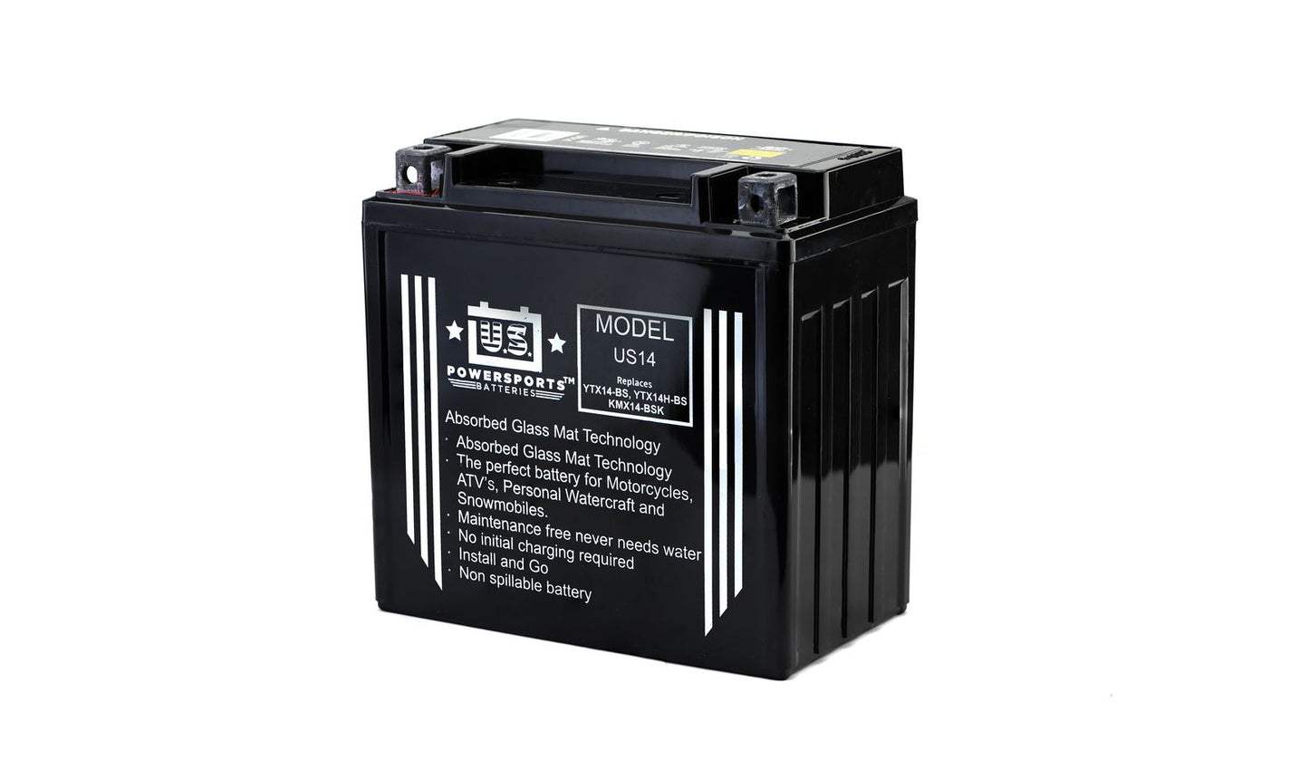 MTX Power Battery XT14H Sealed 12v 14.0AH CCA:200A L:150mm H:146mm W:87mm CTX14-BS, KMX14-BSK, CTX14H-BS, US14