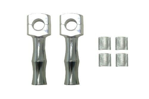 Handlebar Risers 5" Chrome Dome Top (Pair)