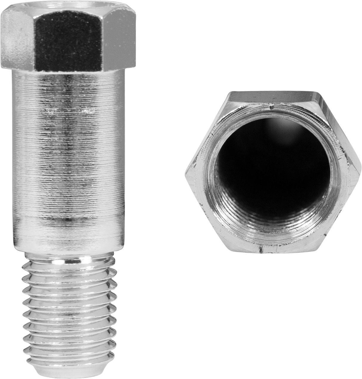 Mirror Adaptor Chrome 10mm Internal Thread to 10mm Yamaha External Thread