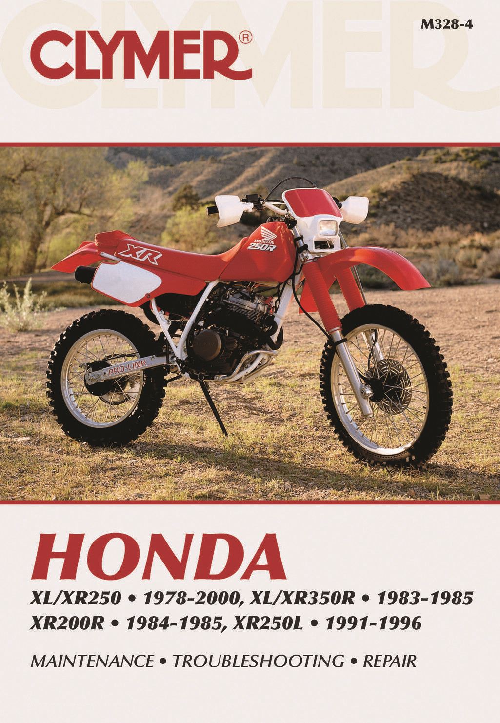 Clymer Manual For Honda XL, XR250 78-00, XL, XR350R 83-85, XR200R 84-85
