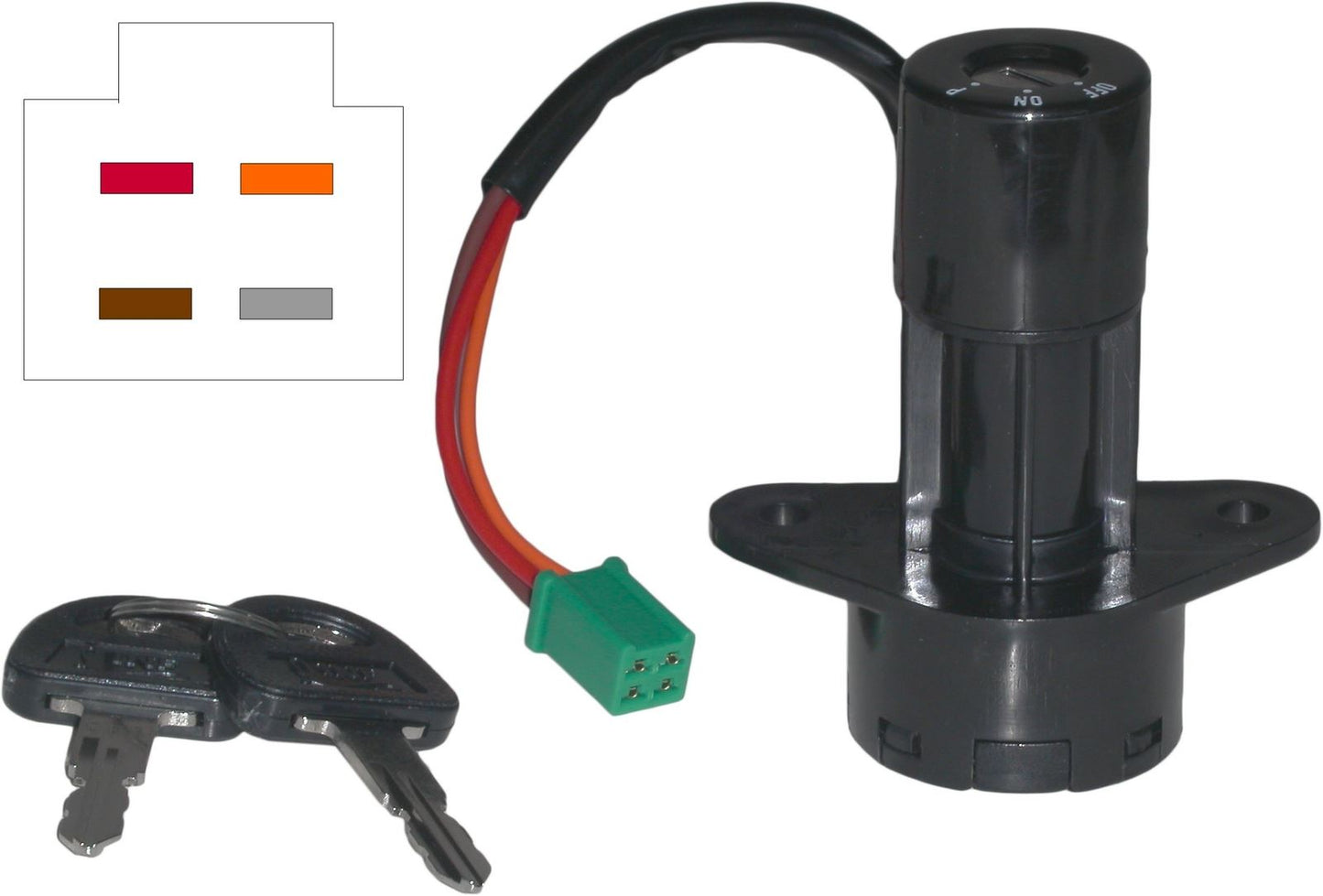 Ignition Switch Suzuki GS125ES, GSX250 82-99 (4 Wires)