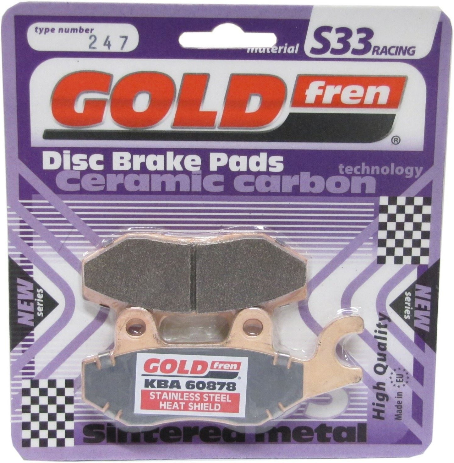 Goldfren Brake Pads S33-247, FA214/2, VD340, SBS638, DP411