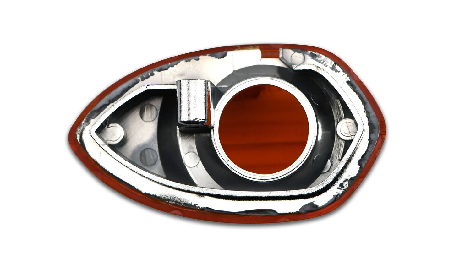 Indicator Lens Yamaha YZF R1 09-10 Front Right & Rear Left (Amber)