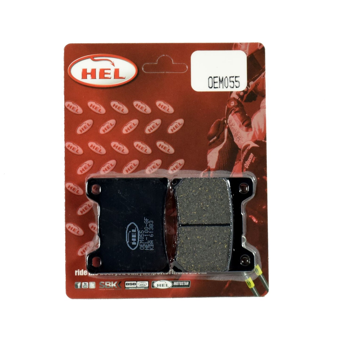 Hel Brake Pad OEM055,AD015,FA88 for Sports,Touring,Commuting