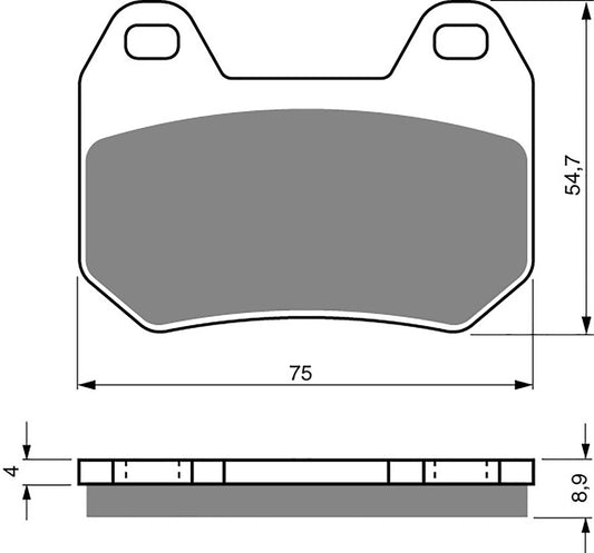 Goldfren Brake Pads S33-195, FA304, SBS746, VD972