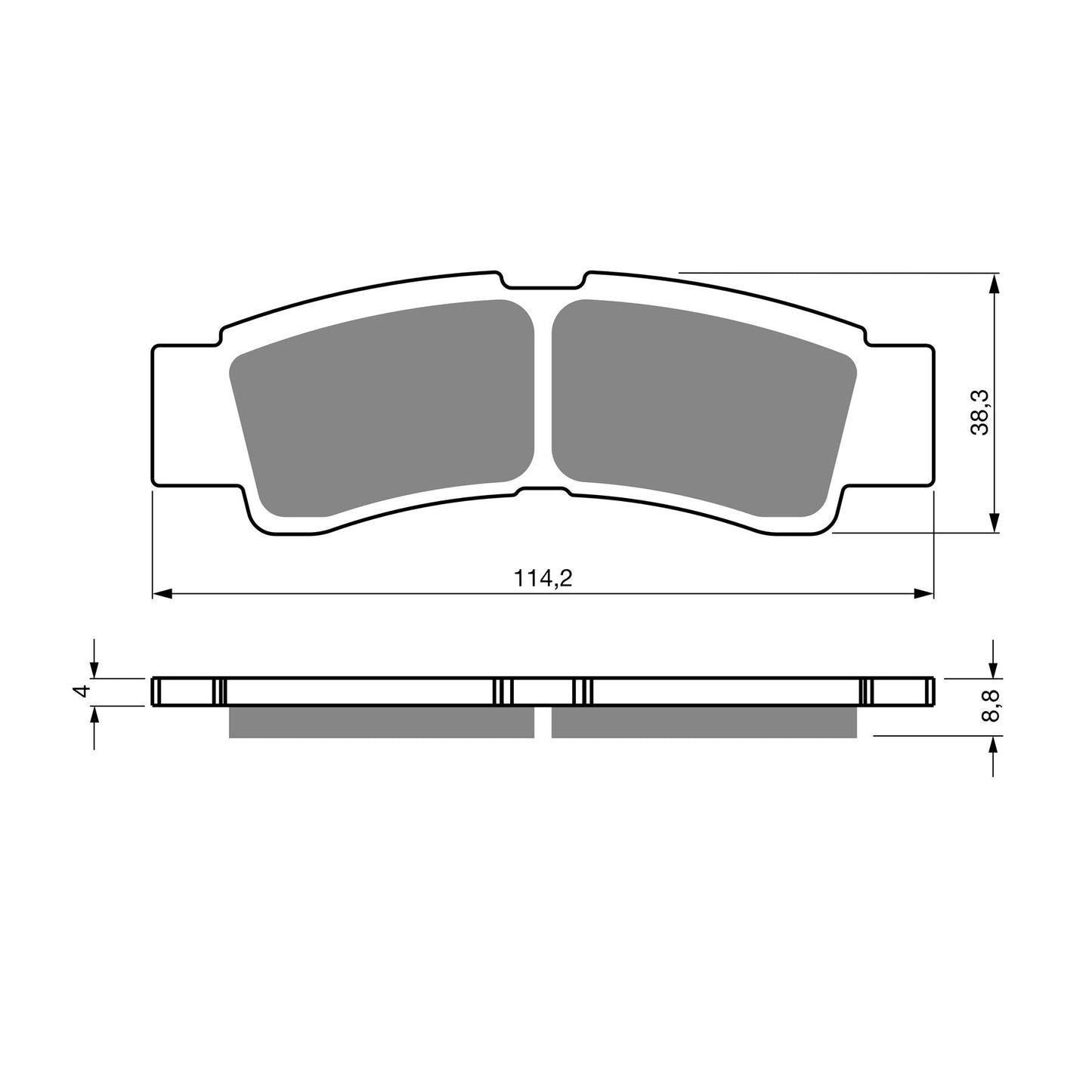 Goldfren K5-412, FA738 Kawasaki KRF 1000 Teryx 2020 Front