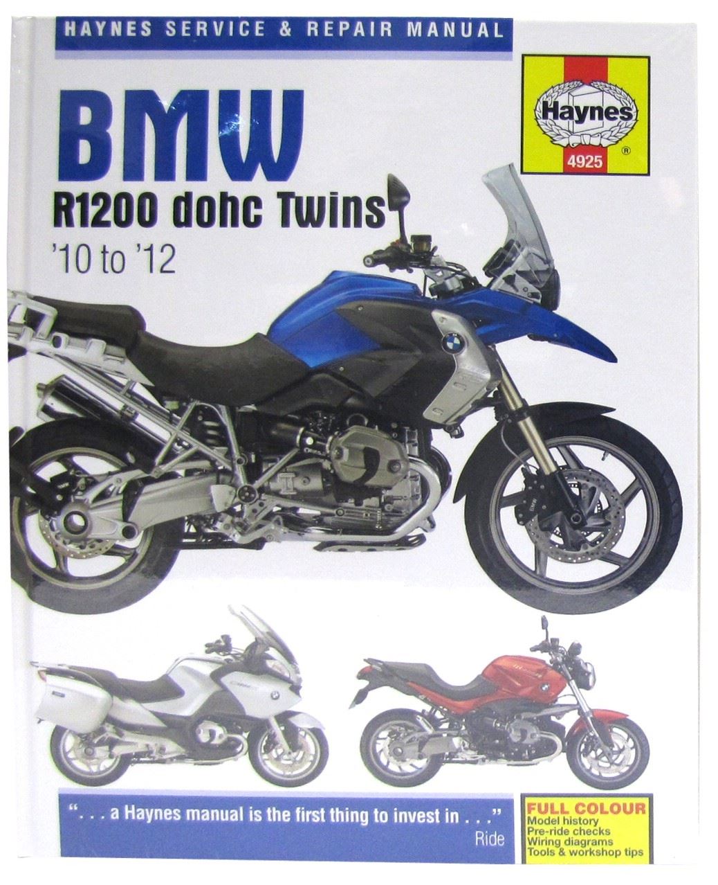 Haynes Manual BMW R1200R, RT, GS, GS Adventure 10-12