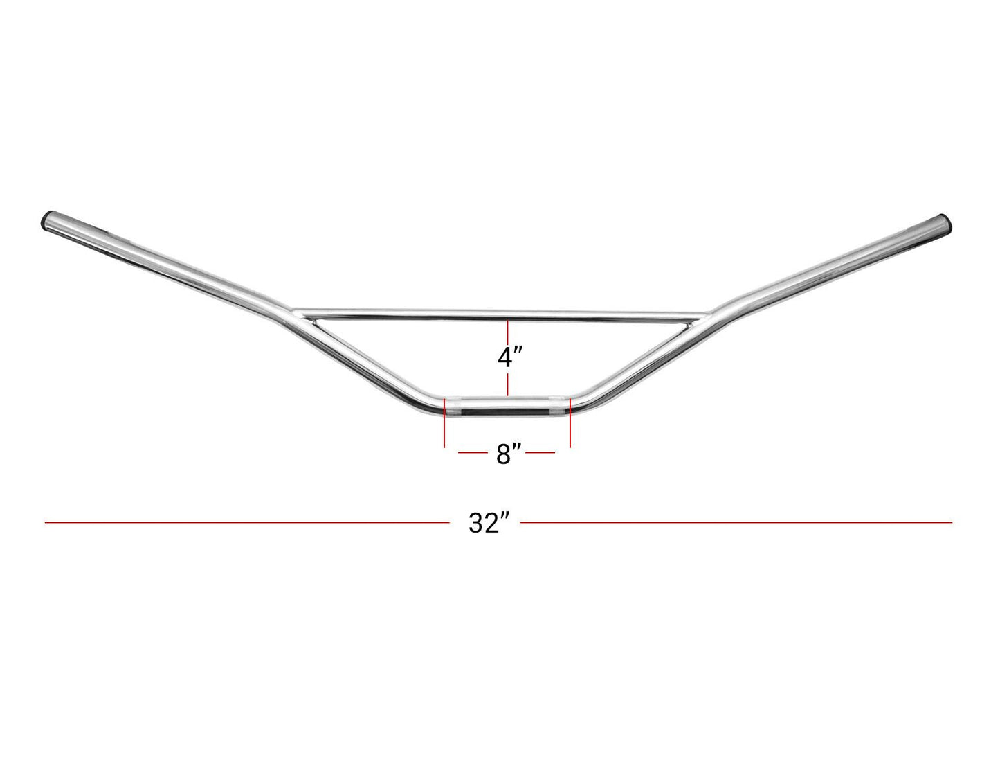 Handlebar 7/8'' Chrome Trail 4'' Rise Yamaha XT500 36.5'' Long