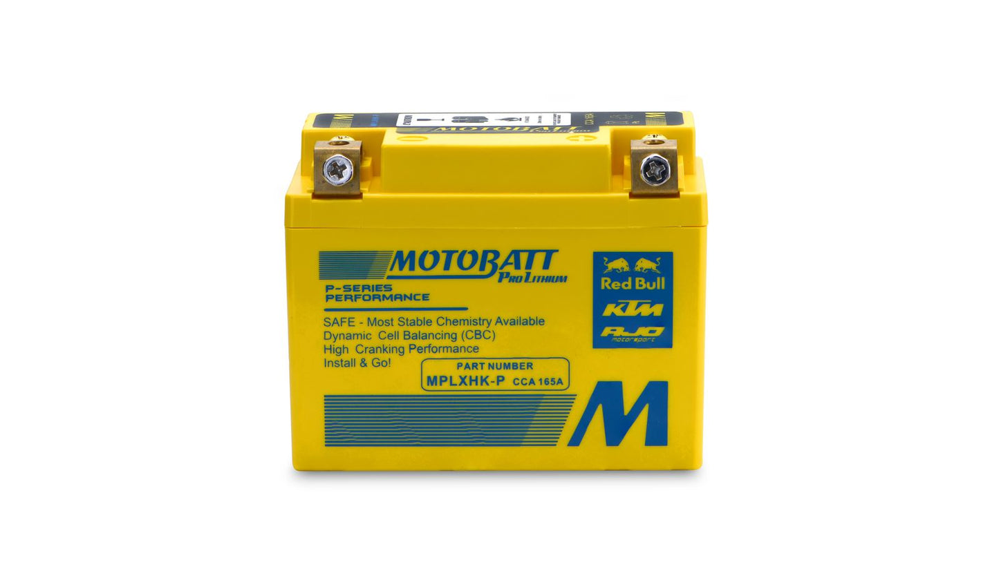 Motobatt Lithium Battery MPLXHK-P 12v 2.5AH CA:200A HY85S HJ12L L107mm x H:85mm x W:49mm Honda CRF250R 18-20, CRF450R 18-20 (Also Has 5mm Side Spacer)