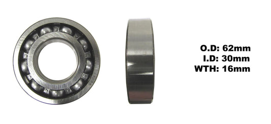 Bearing NTN 6206(I.D 30mm x O.D 62mm x W 16mm)