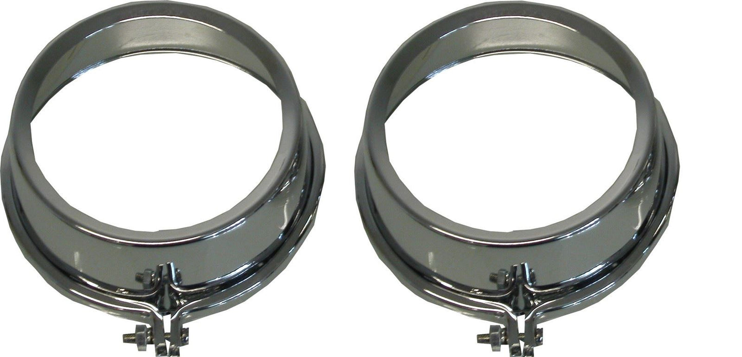 Speedo & Tacho Top Clock Covers Chrome Kawasaki Z650,Z900 (Pair)