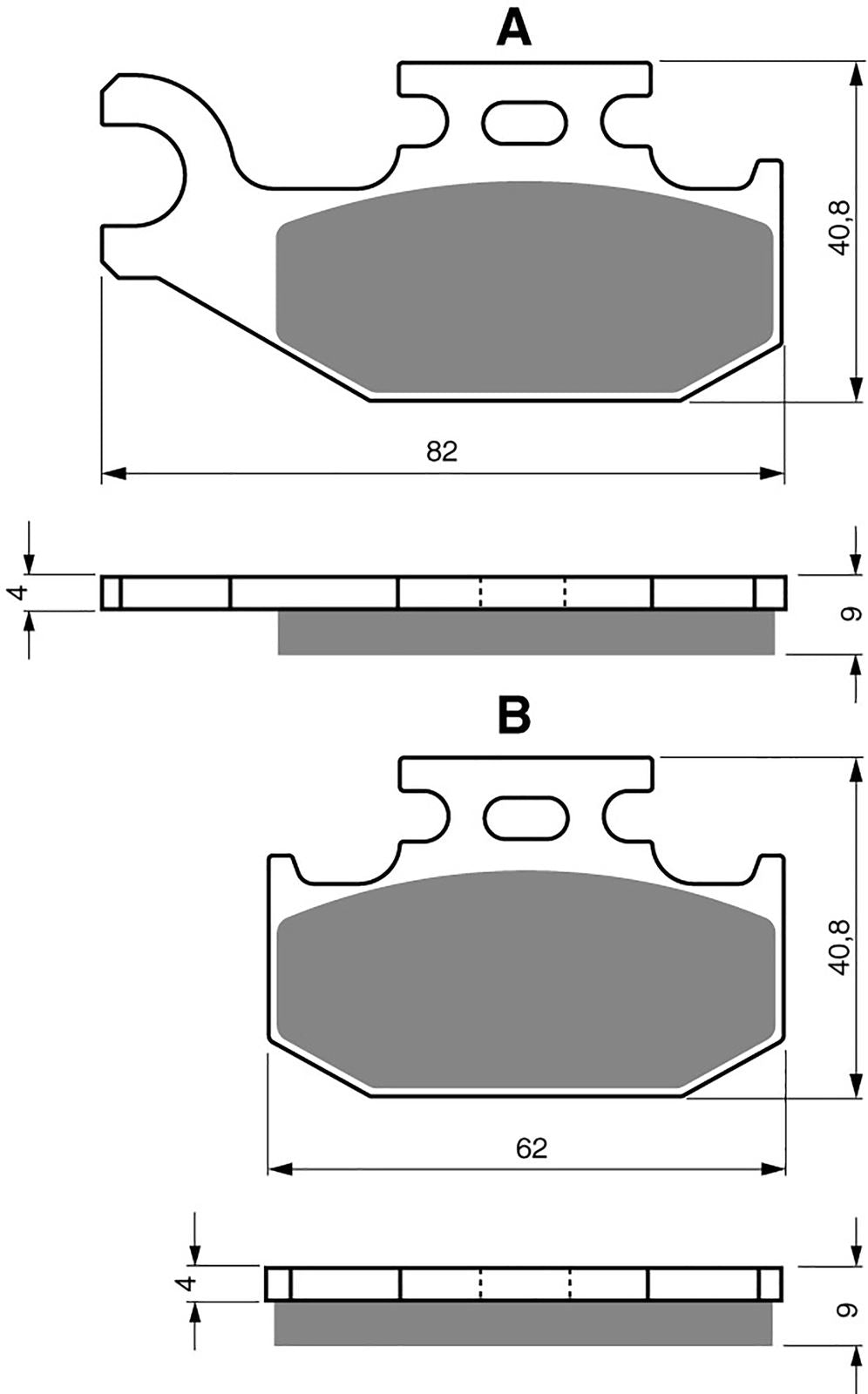 Goldfren Brake Pads AD205, FA317, FA414, SBS767, FDB2149, DP920