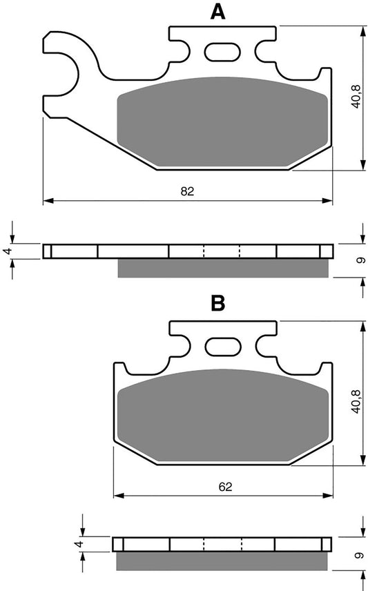 Goldfren Brake Pads AD205, FA317, FA414, SBS767, FDB2149, DP920
