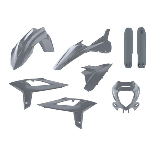 POLISPORT PLASTIC KIT BETA RR 125-480 2T+4T 2020-2022, NARDO GREY