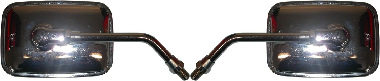 Mirrors 10mm Stainless Rectangle Left & Right