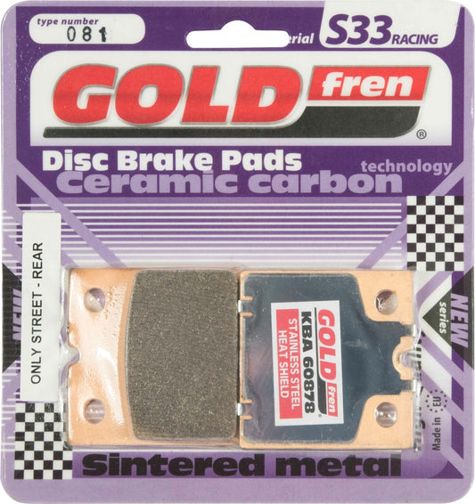 Goldfren Brake Pads S33-081, VD907, FA18, FA19, FDB108, FDB148, SBS506