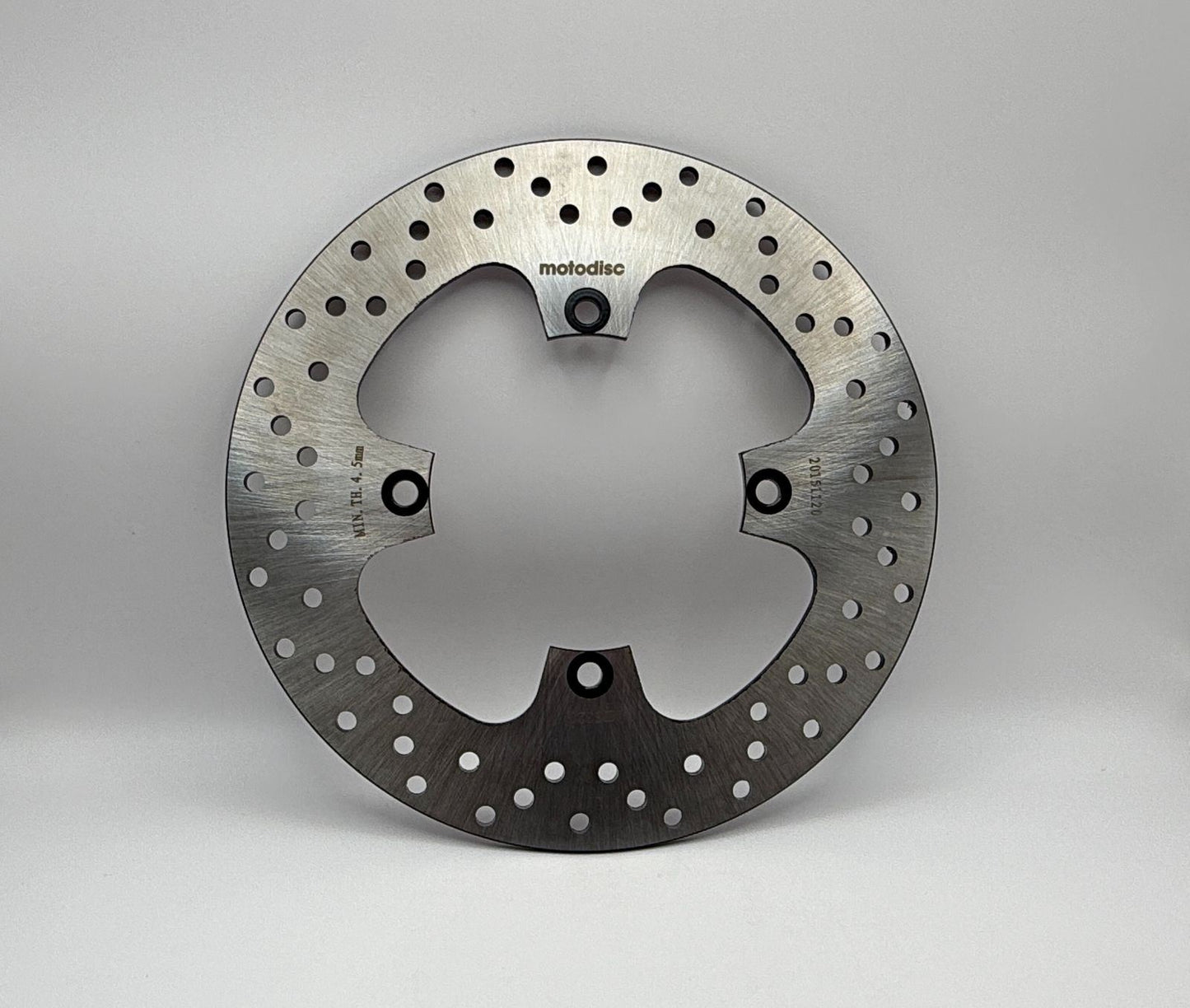 Rear Brake Disc OD:244mm ID:108mm PCD:124mm, 4 Bolt holes 8.5mm, Solid Disc, 5mm Thick