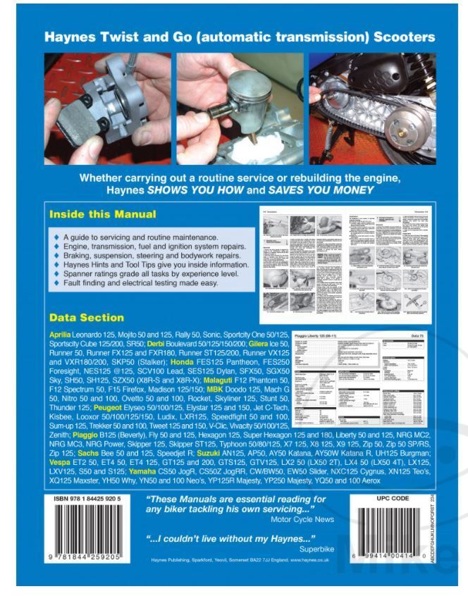 Haynes Manual Twist and Go(Automatic)Service and Repair Manual